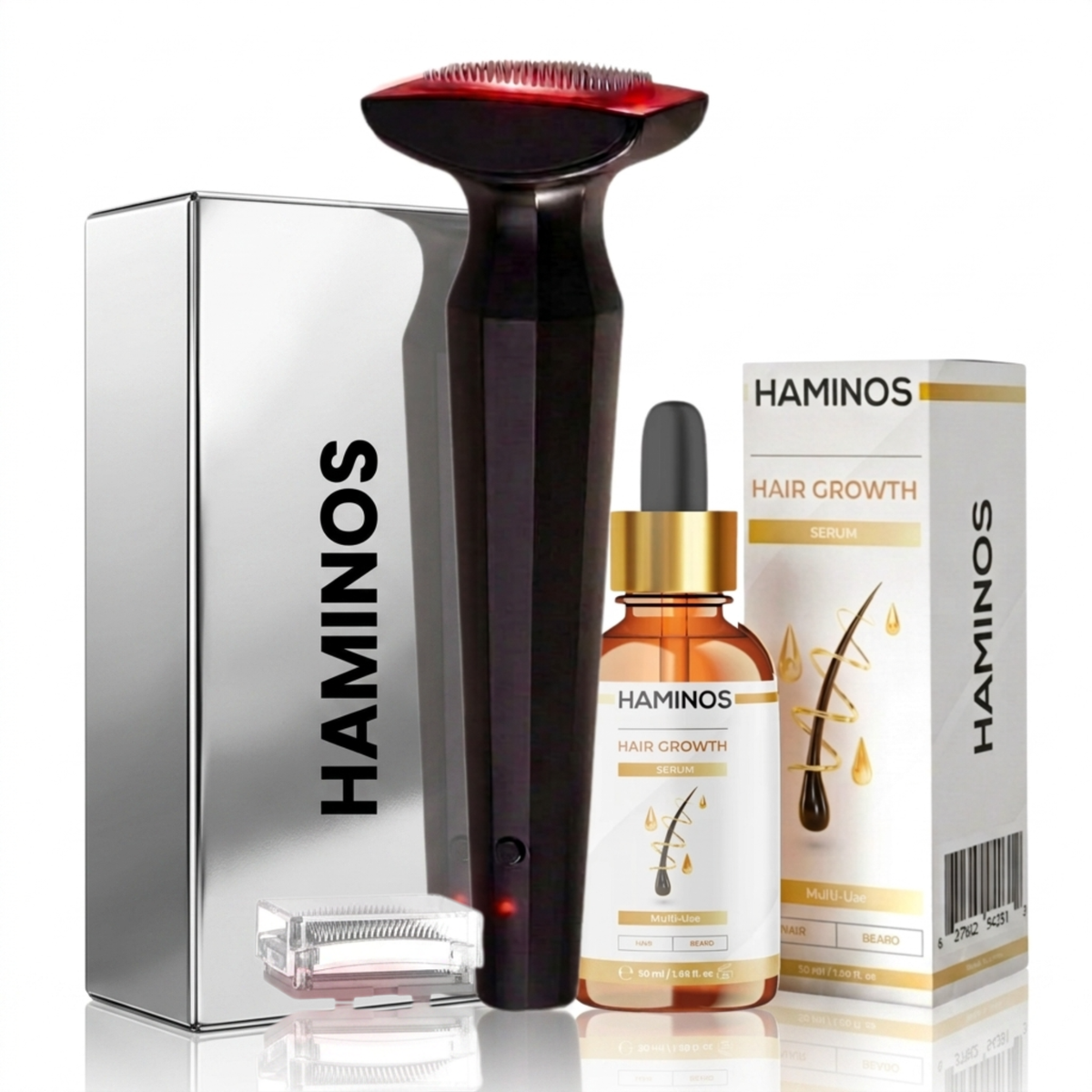 Trattamento crescita capelli per donna con derma stamp HAMINOS