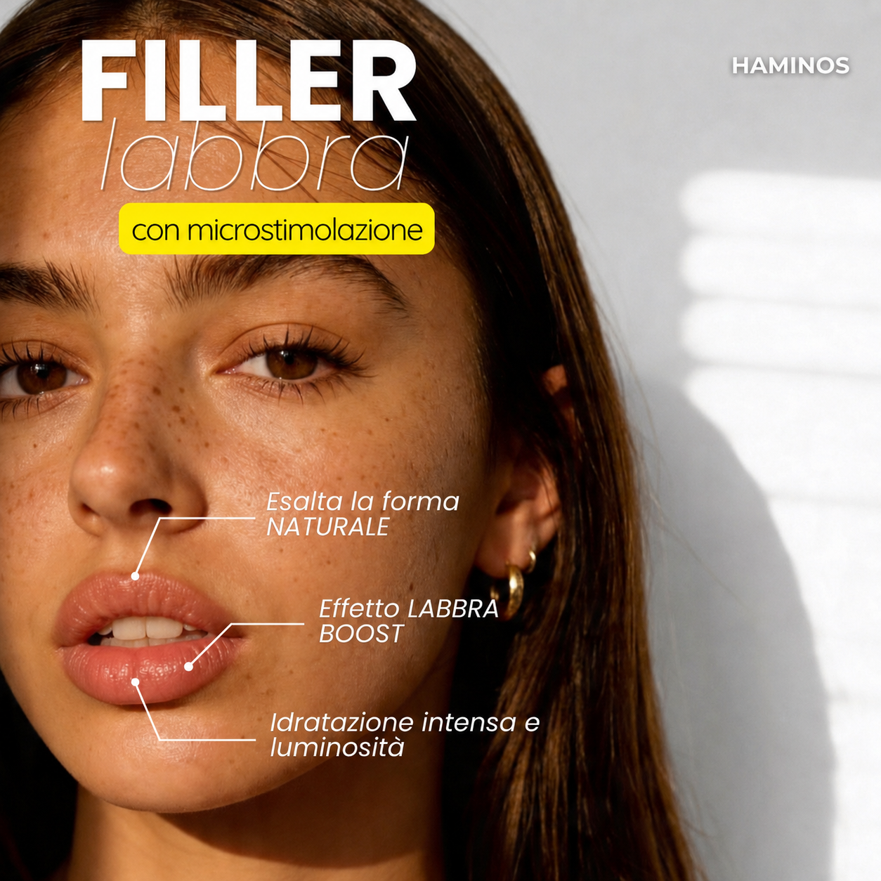 Trattamento per le labbra con derma roller