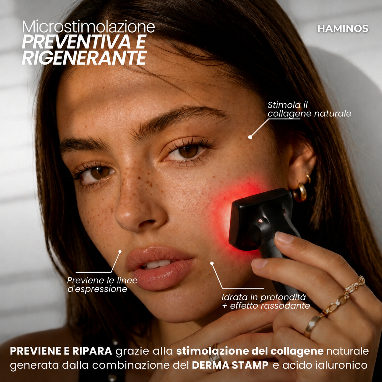 Trattamento antietà con derma stamp