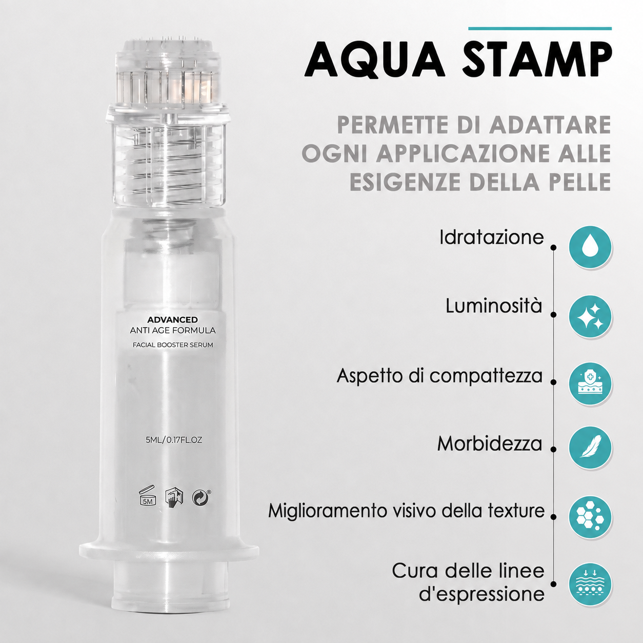 Trattamento antietà con aqua stamp