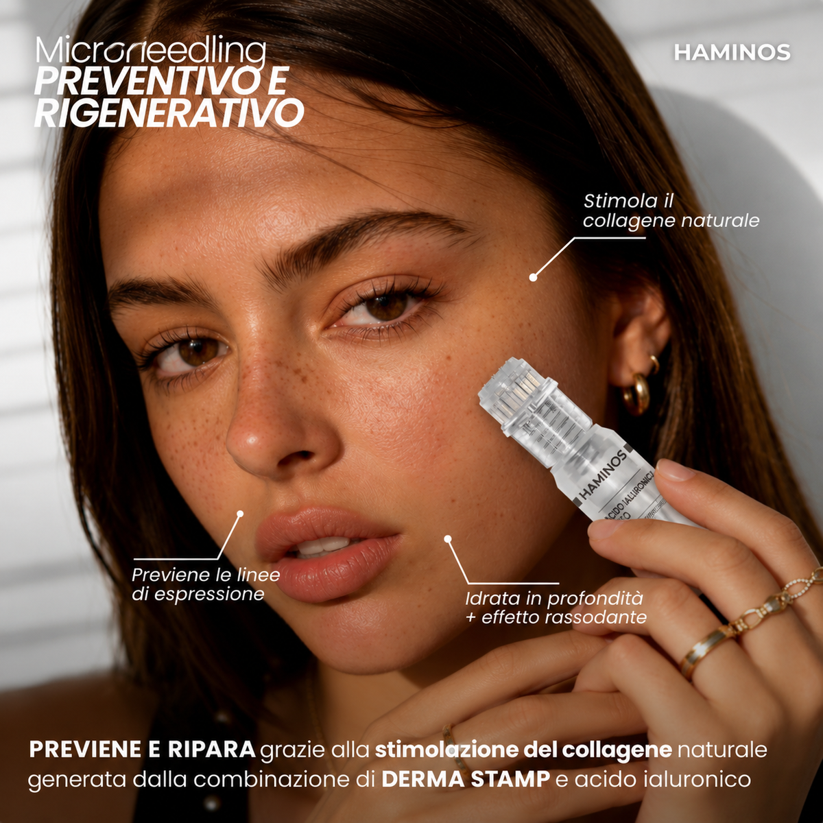 Trattamento antietà con aqua stamp