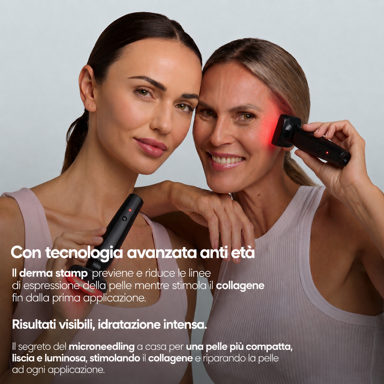 Trattamento antietà con derma stamp