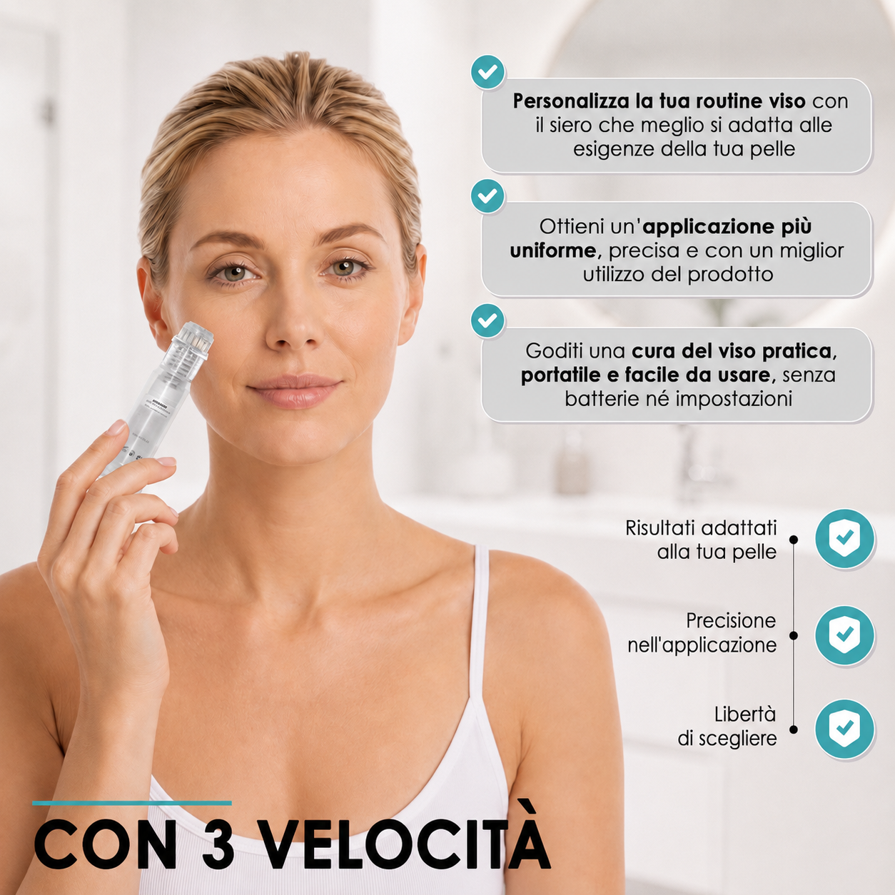 Trattamento antietà con aqua stamp