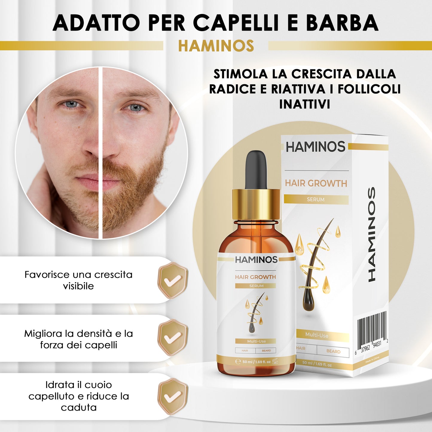 Siero per la crescita dei capelli 50 ml