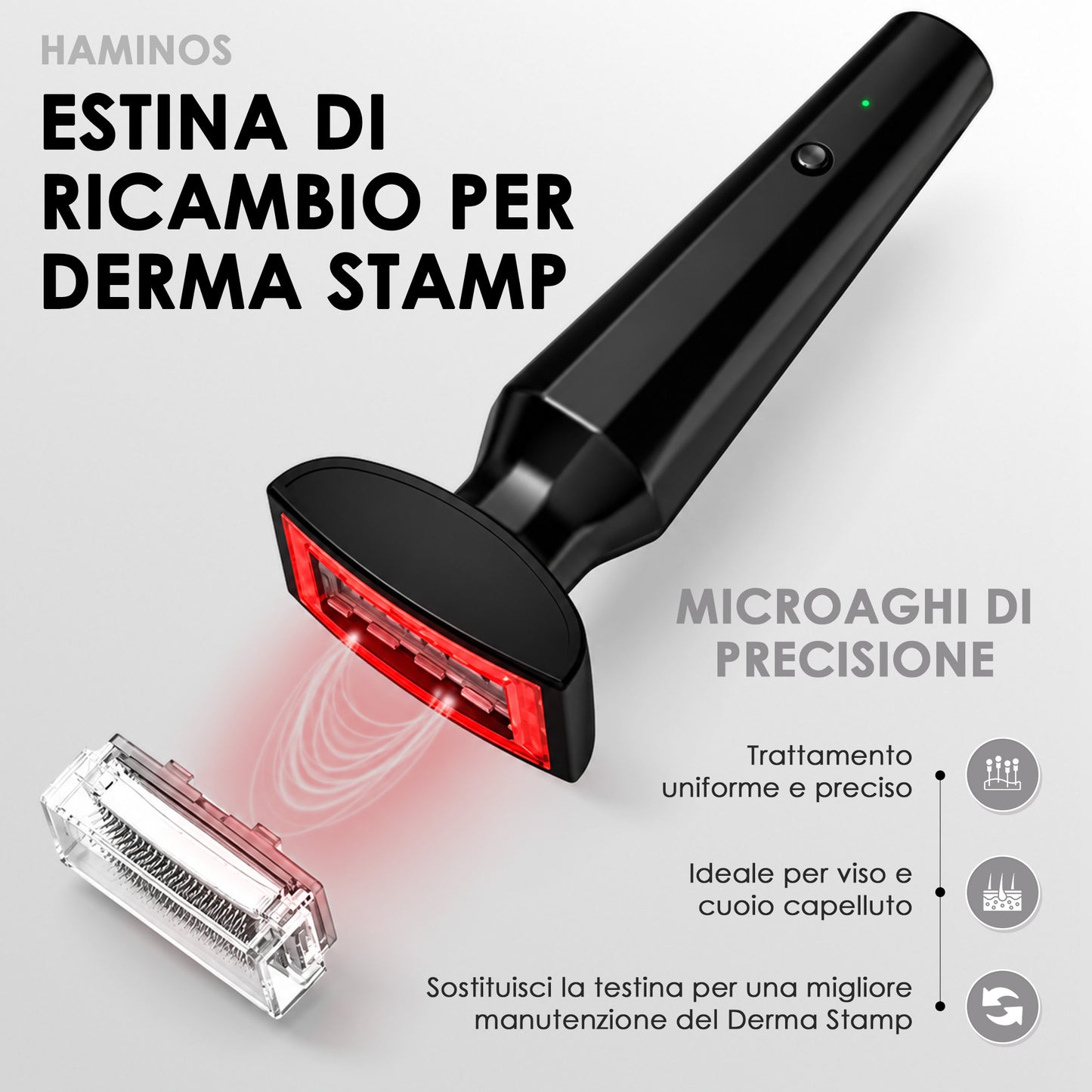 Testine di ricambio Derma Stamp | Confezione da 2