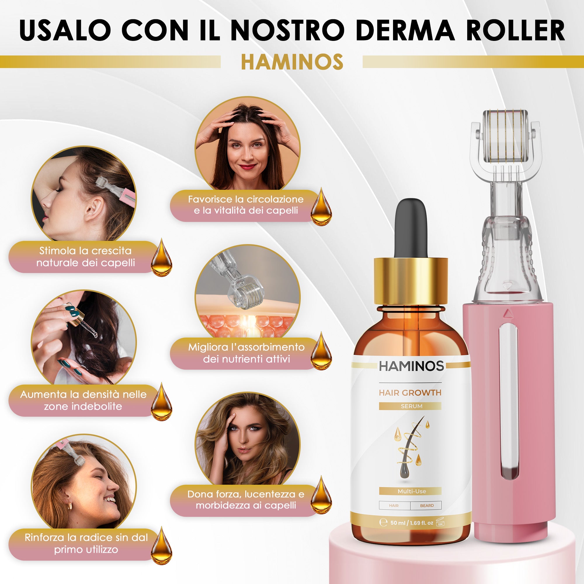 Trattamento per la Crescita dei Capelli Femminile | HAMINOS®