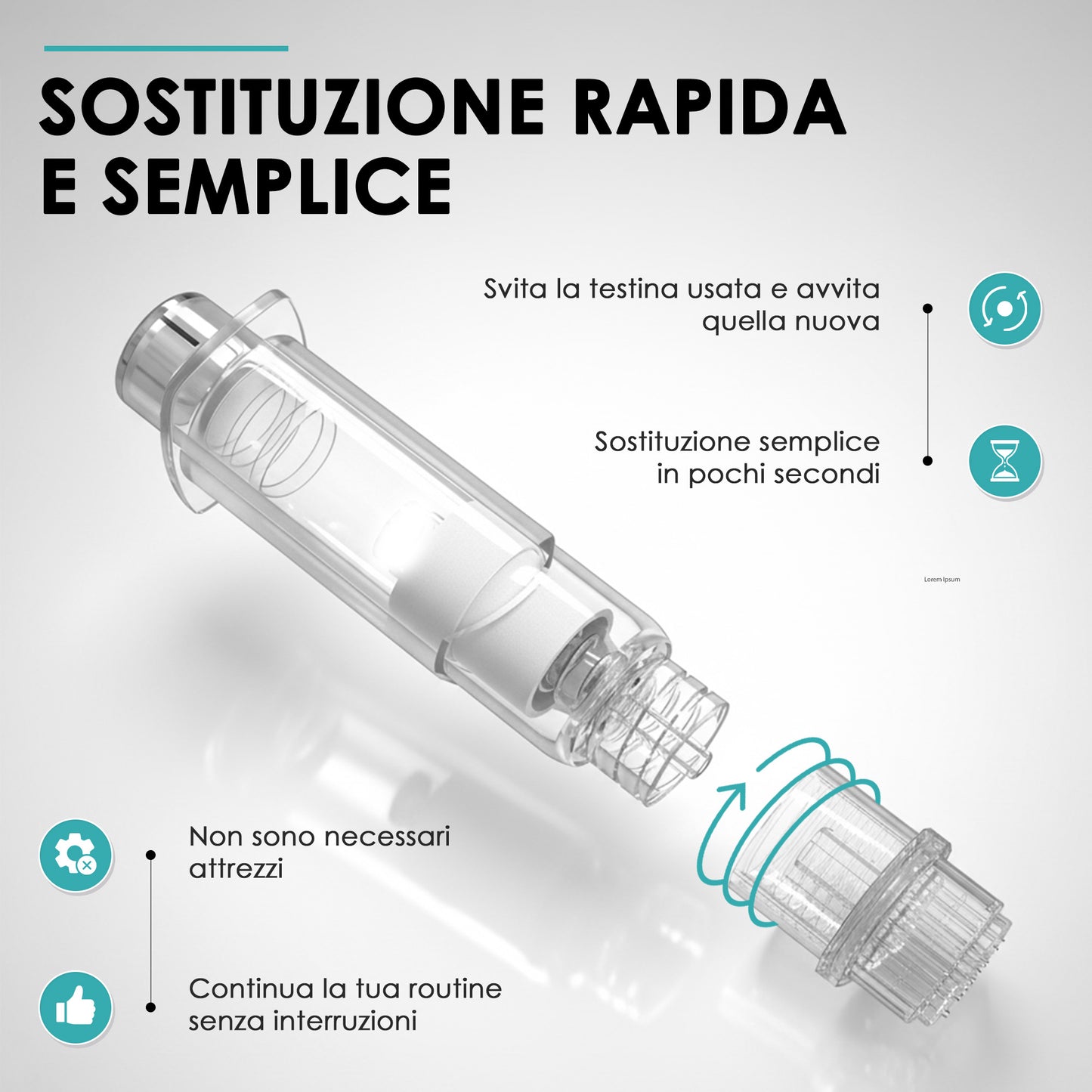 Testine di ricambio Aqua Stamp | Confezione da 2